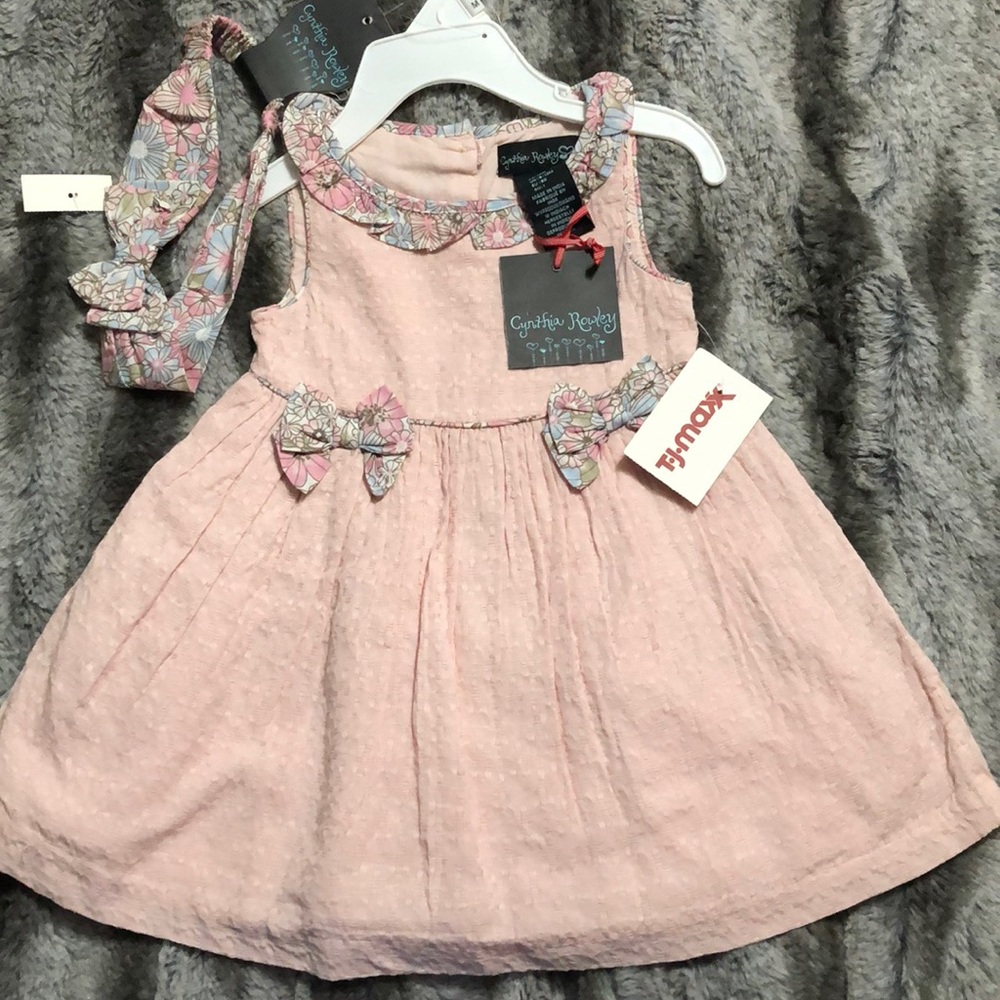 Spring Dress with Matching Headband
